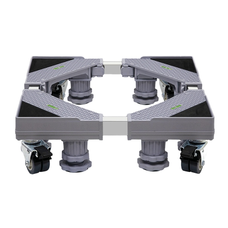 家家尤全自动波轮8公斤洗衣机托架底座移动万向轮自由伸缩架子jjy-2001GD4L4 冰箱垫高脚 塑料材质可承重300斤