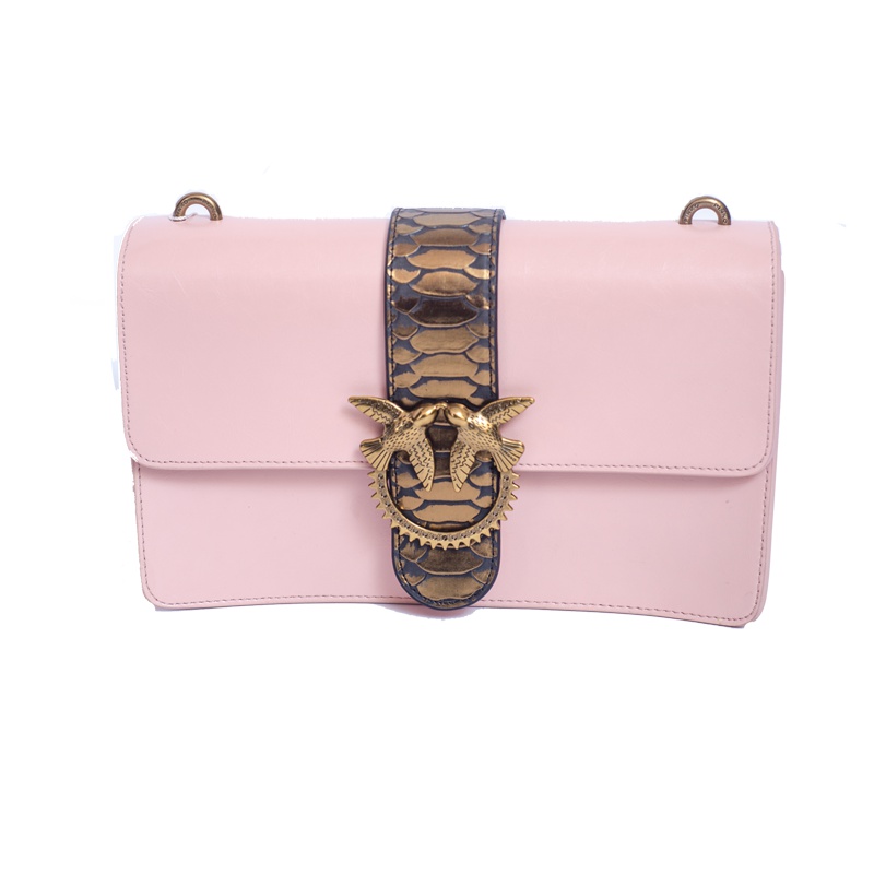 PINKO女士链条斜跨燕子包飞鸟包 LOVE BAG