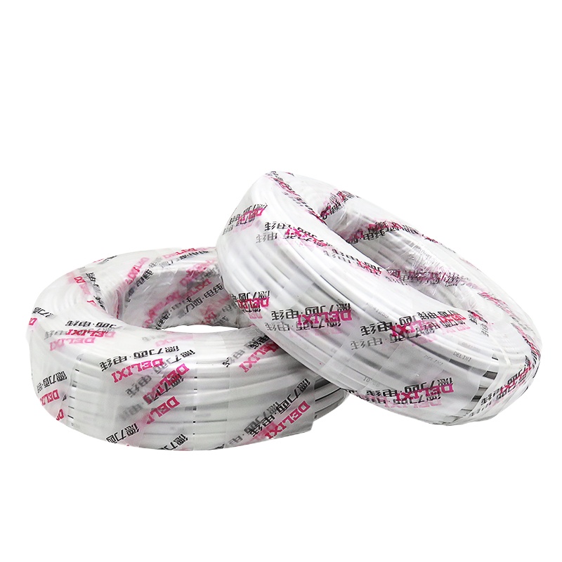 德力西(DELIXI)电线电缆 BVVB2.5平方 两芯护套线 家装家用铜芯电线 100米