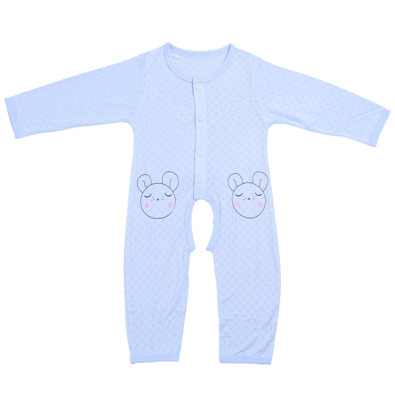 小马波迪婴儿连体衣夏季薄款新生儿哈衣爬服宝宝衣服春夏纯棉睡衣春夏装