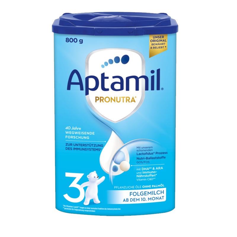 Aptamil 德国Aptamil 爱他美HMO升级 本土版 3段(10-12个月)800g/罐 婴幼儿配方奶粉 2罐