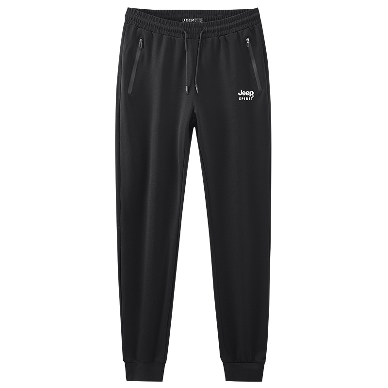 JEEP SPIRIT吉普卫裤男2021秋季新款宽松直筒休闲裤透气运动裤韩版百搭长裤