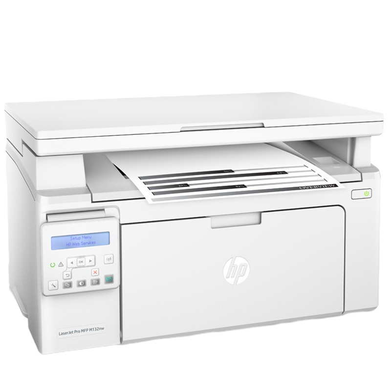 惠普(HP) M132nw 黑白办公激光一体机多功能打印机一体机 (打印、复印、扫描)