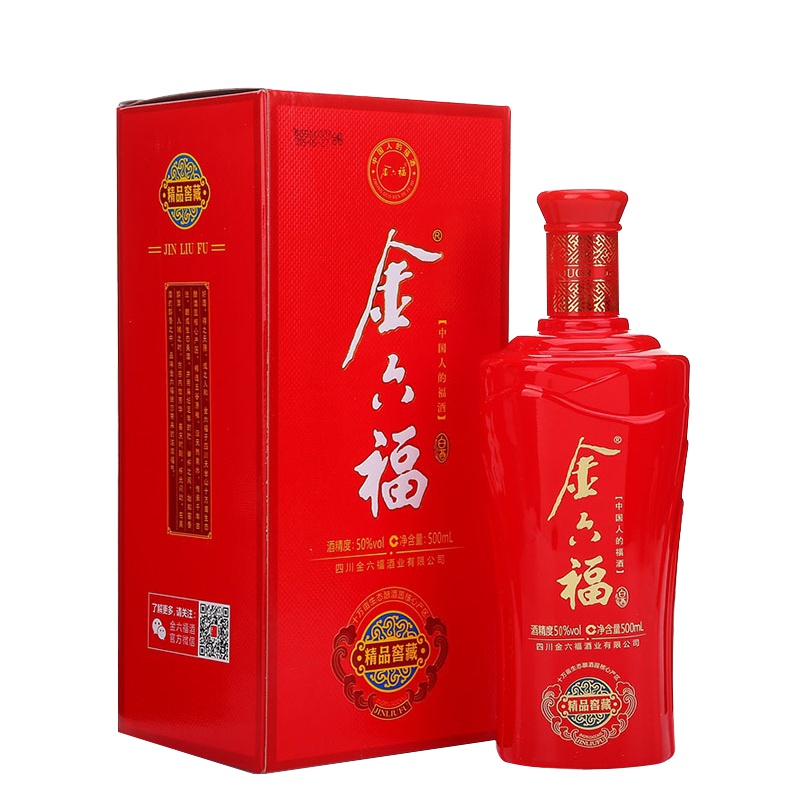 金六福 精品窖藏 50度 500ml 盒装白酒