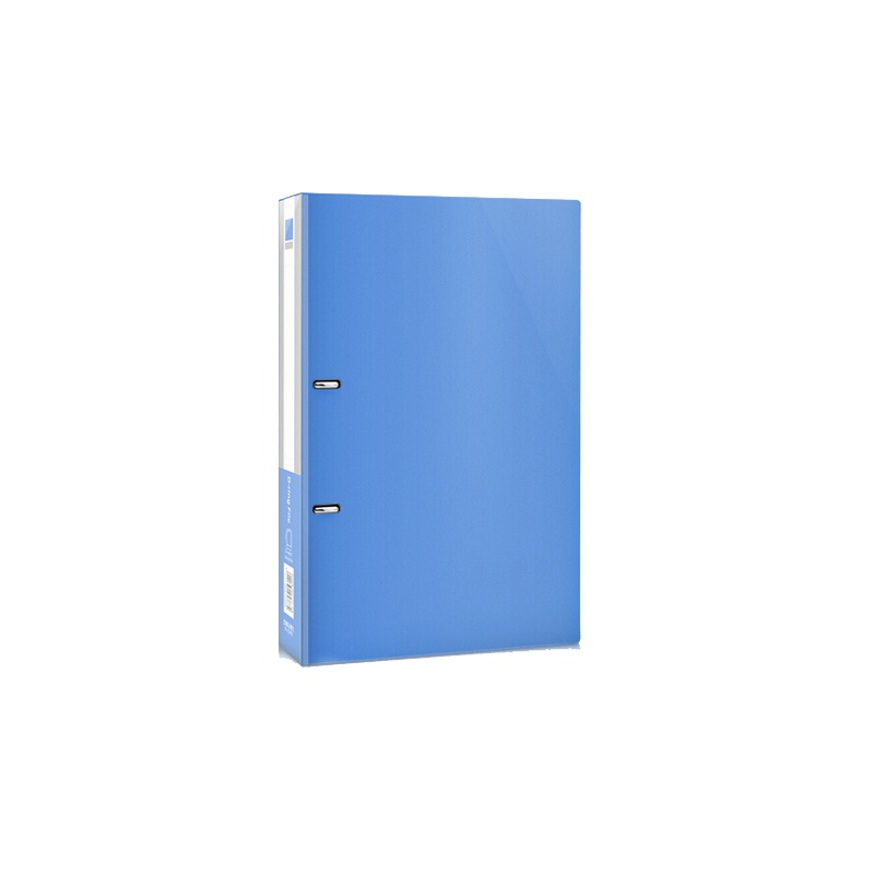 得力(deli)D型2孔文件夹5383(蓝色)