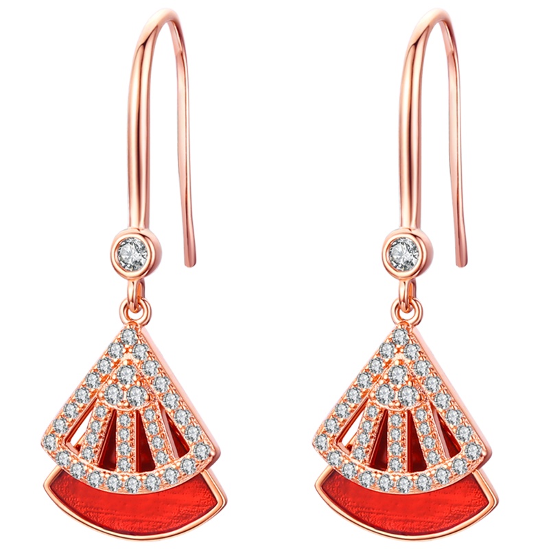 佰色传情高级感设计耳饰纯银长款耳坠韩国气质网红耳环女新款耳钉