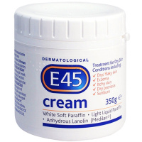 效期至21年11月1日 进口 E45保湿滋润霜身体润肤乳保湿补水面霜水保湿舒缓儿童适用Cream大白罐 350G