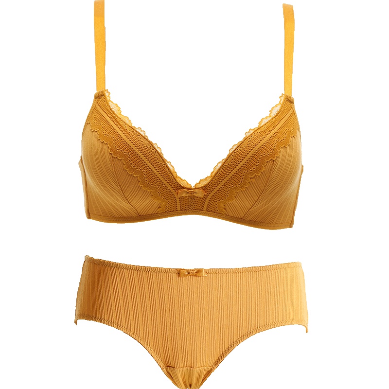 歌瑞尔新款性感薄款舒适无钢圈女士内衣套装【文胸+内裤】190587A