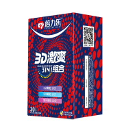 倍力乐3D激爽3合1避孕套 激爽初体验[30只]超薄避孕套女持久装男用情趣狼牙神器官方正品旗舰店安全tt