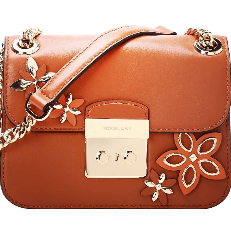 Michael Kors/迈克·科尔斯 女士Flowers花朵铆钉链条斜挎包 30H6GFAL1L
