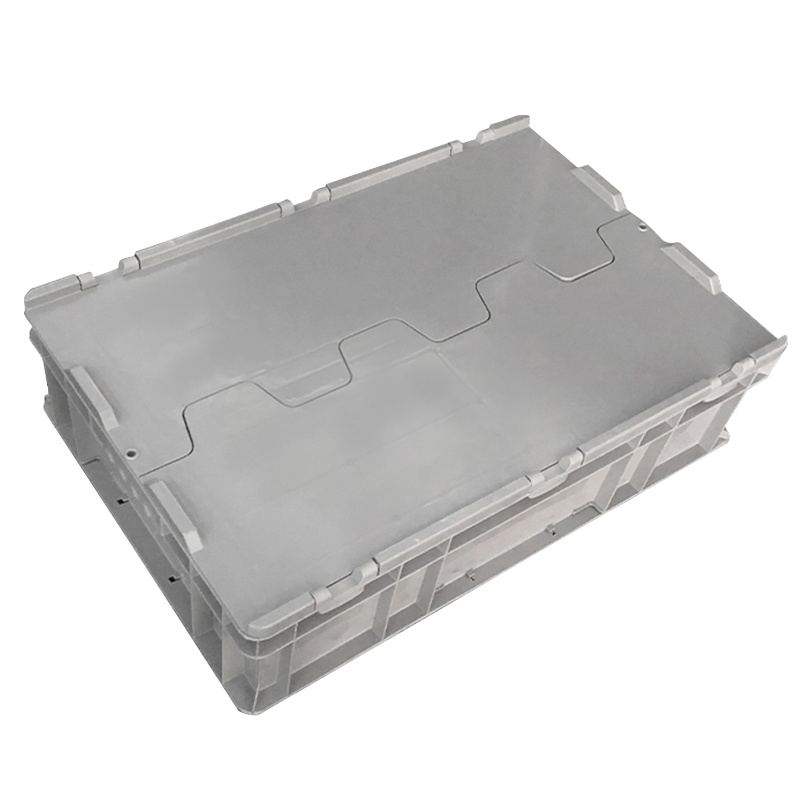 海斯迪克 gnjz-155 加厚塑料零件箱 汽车配储物箱周转箱 收纳工具箱零件箱带盖运输物流箱 H箱-有盖灰色