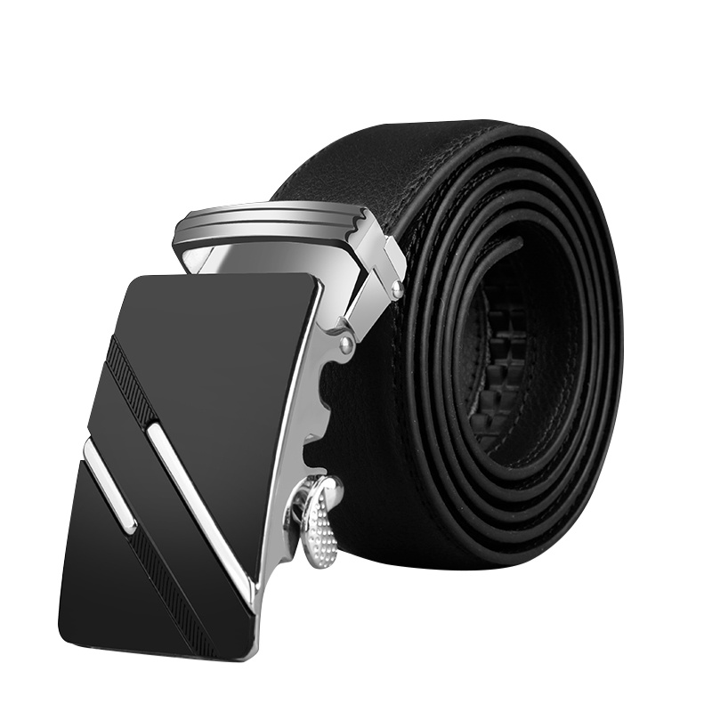 【顺丰配送】送男友生日礼物真皮自动扣裤腰带裤带扣头男式腰带男士休闲皮带