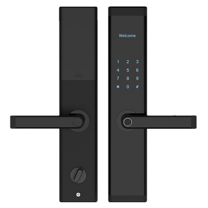 全国入户安装 全自动多功能新款指纹锁家用防盗门智能电动密码卡片远程 黑色