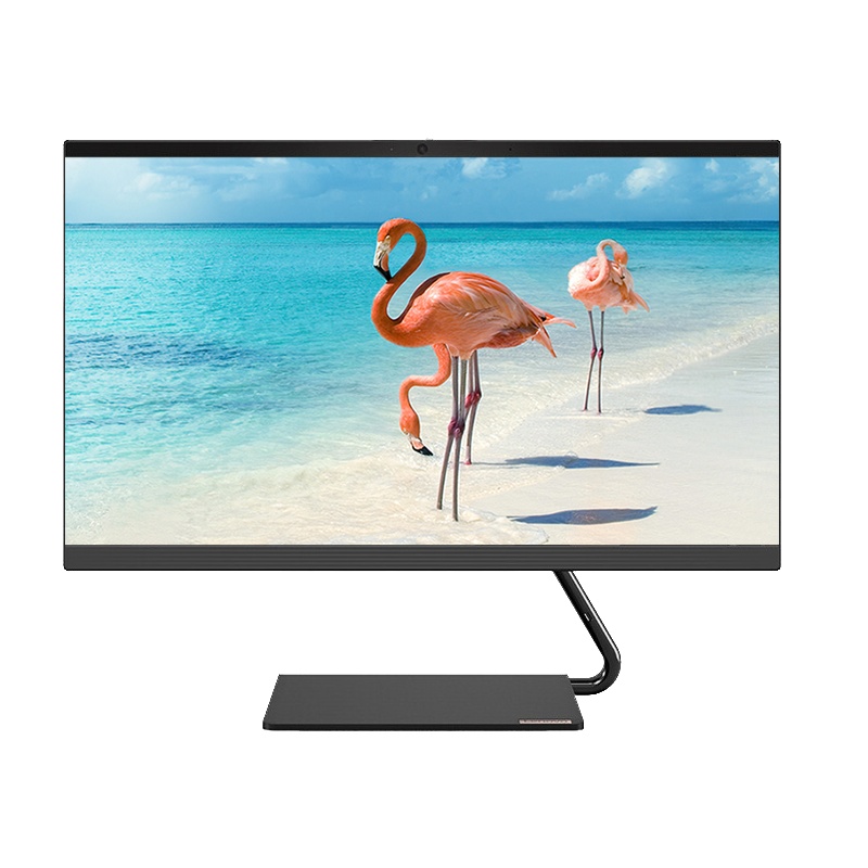 联想(Lenovo)AIO逸 网课商务办公学习高性能娱乐家用一体机台式机电脑23.8英寸(i3-8145U 8G 512G SSD 高色域) 黑
