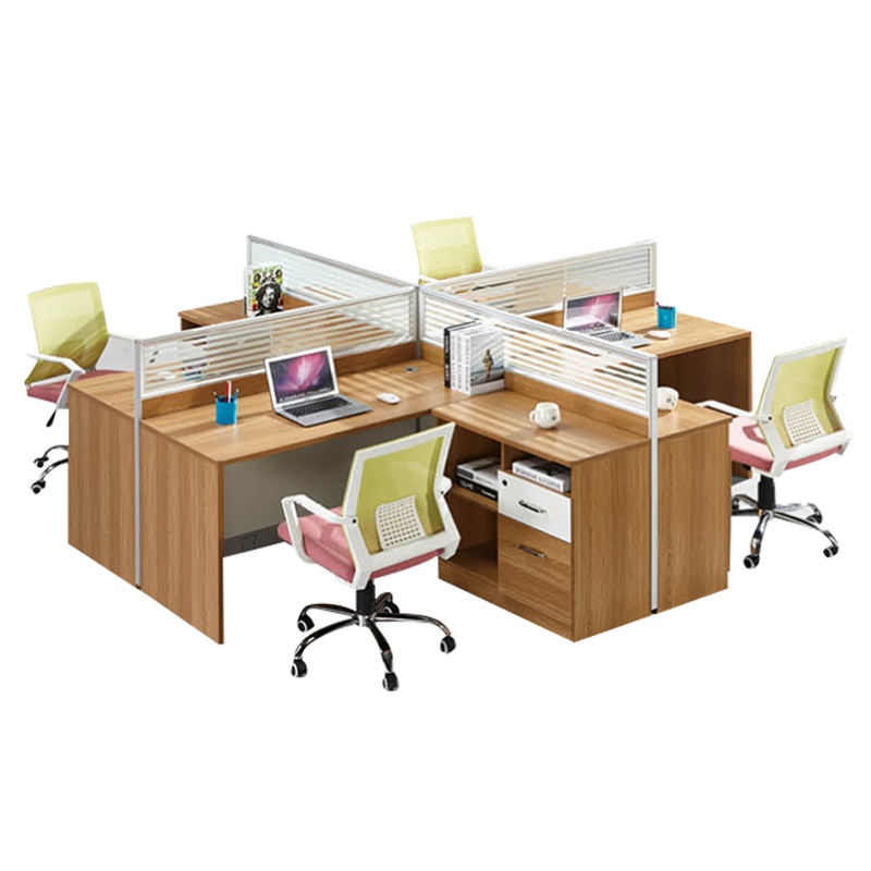 [理政]板式办公桌 简约现代 电脑桌 办公家具 多人屏风办公桌 板式工作台 屏风卡座职员桌