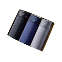 七匹狼 【抑菌冰丝】3条装明筋印花舒适中腰平角男士内裤男