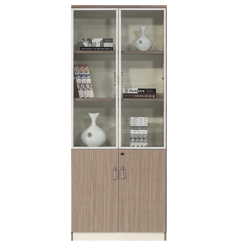 匡大 文件柜储物柜版式双门玻璃柜KDYC59