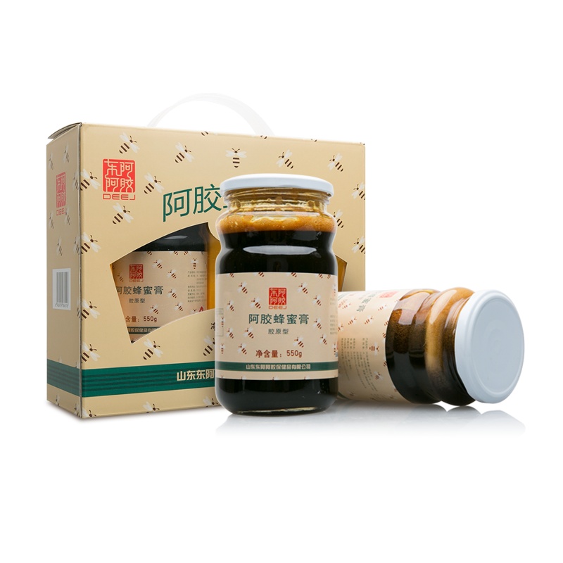 东阿阿胶 阿胶蜂蜜膏550g*2礼盒装 (胶原型)
