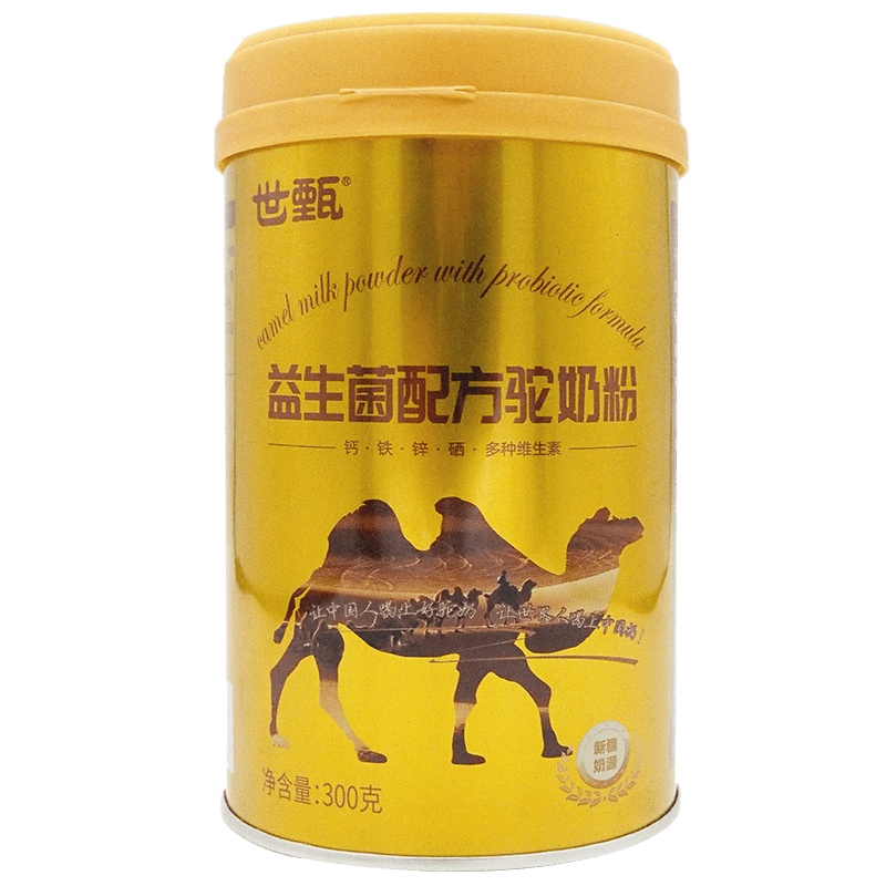 世甄益生菌配方骆驼奶粉300克罐装新疆伊犁生产女士孕妇奶粉中老年人奶粉儿童奶粉无乳糖奶粉