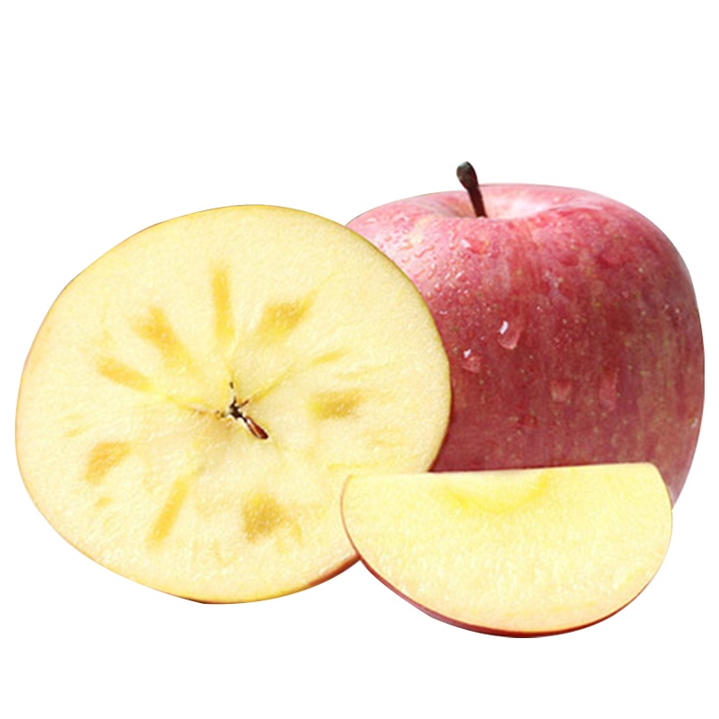 [五个农民]新疆阿克苏冰糖心苹果当季新鲜水果中果5斤装单果75-80mm 由于疫情原因,快递停发,商品暂时下架