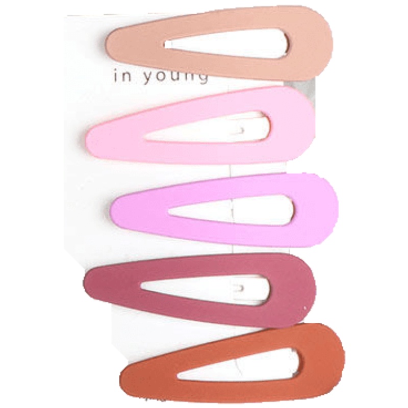 波浪随机【一件】 女神发饰ins网红马卡龙发夹卡子磨砂bb夹发可爱刘海夹夹子