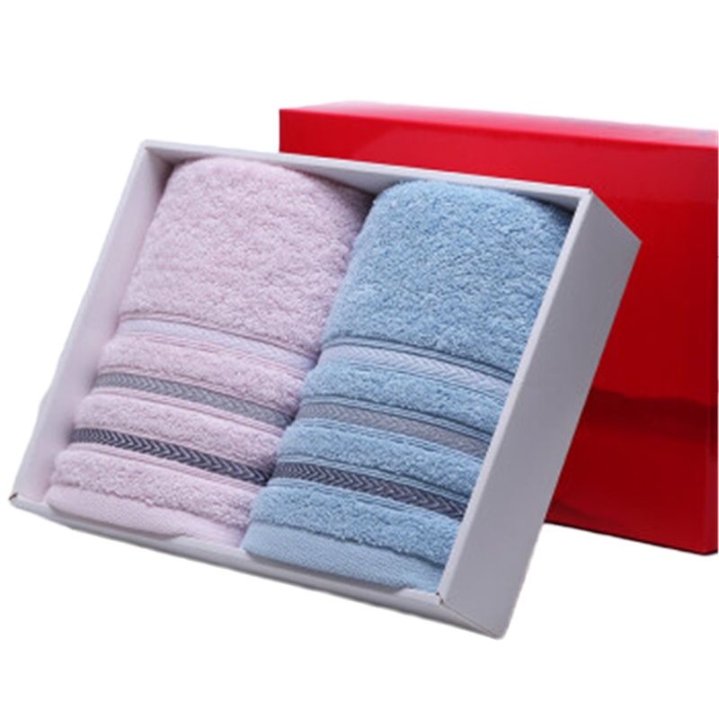 金号(KING SHORE) 毛巾礼盒2条装 纯棉毛巾套装柔软舒适强吸水成人家用洗脸面巾