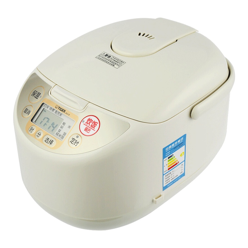 tiger虎牌 JAG-B10C 智能微电脑显示电饭煲 三维立体加热 可炊煮锅巴饭 家用电饭锅 3-5人份