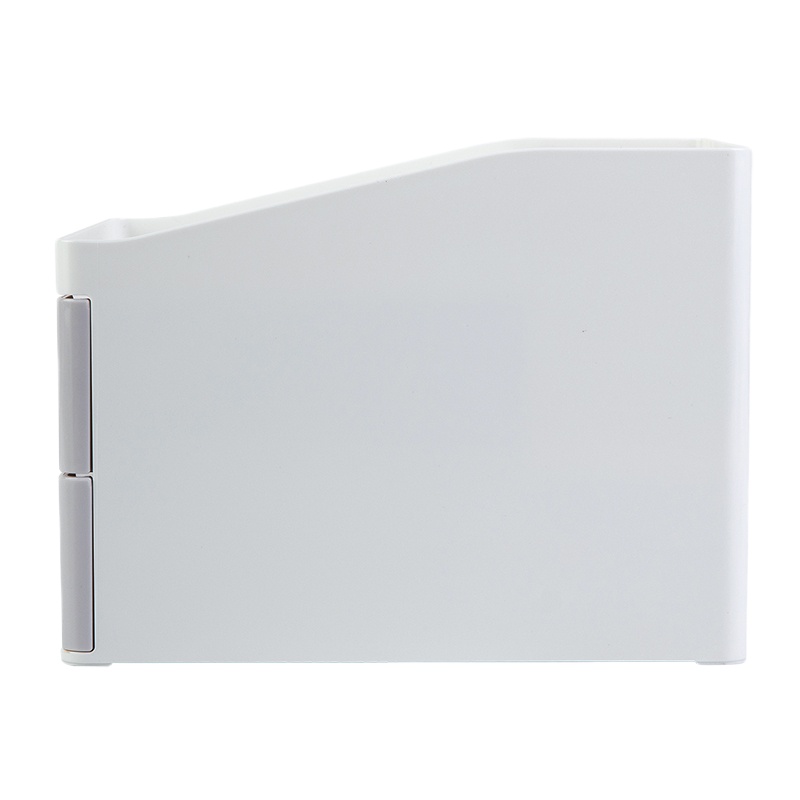 得力8901收纳盒(浅灰)多功能收纳盒 桌面文具整理盒 抽屉式笔筒