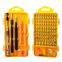 海斯迪克 gnjz-63 钟表手机拆装维修工具 黄色十字一字Y字u字多功能铬钒钢螺丝刀套装