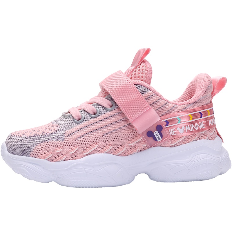 迪士尼女童运动鞋2019新款时尚儿童鞋子秋款小学生休闲女孩跑步鞋