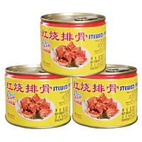 古龙红烧排骨即食罐头 方便速食熟猪肉制品泡面配菜 户外懒人食品
