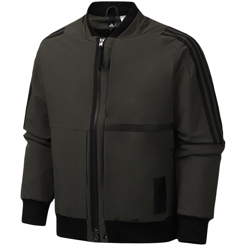阿迪达斯男服外套夹克飞行领休闲运动服FJ0247
