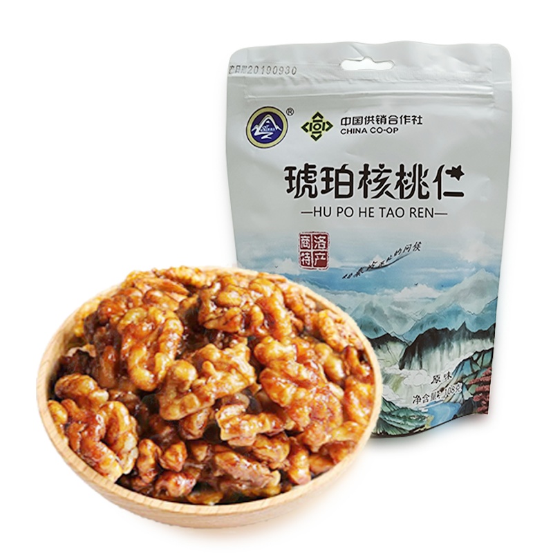 [商洛蓝]琥珀核桃仁108g新鲜新货原味小核桃肉坚果