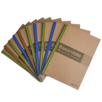 得力(deli)7661 牛皮纸软抄本记事本B5/60页 6本装