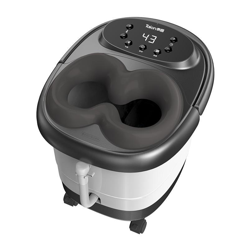 泰昌08AJ8H足浴盆脚动按摩洗脚盆电动加热泡脚器恒温家用深桶漏电保护温度设定脚动滚轮足浴盆