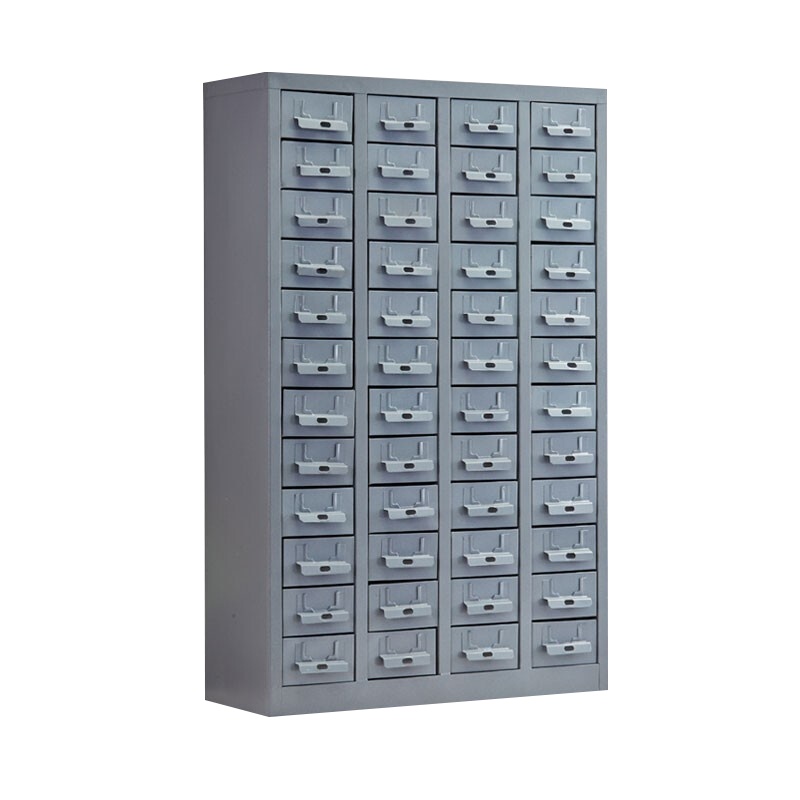 震海 48抽无门防静电零件柜黑色中号抽屉五金配件收纳柜零配件收纳柜螺丝元件盒样品物料柜零件柜