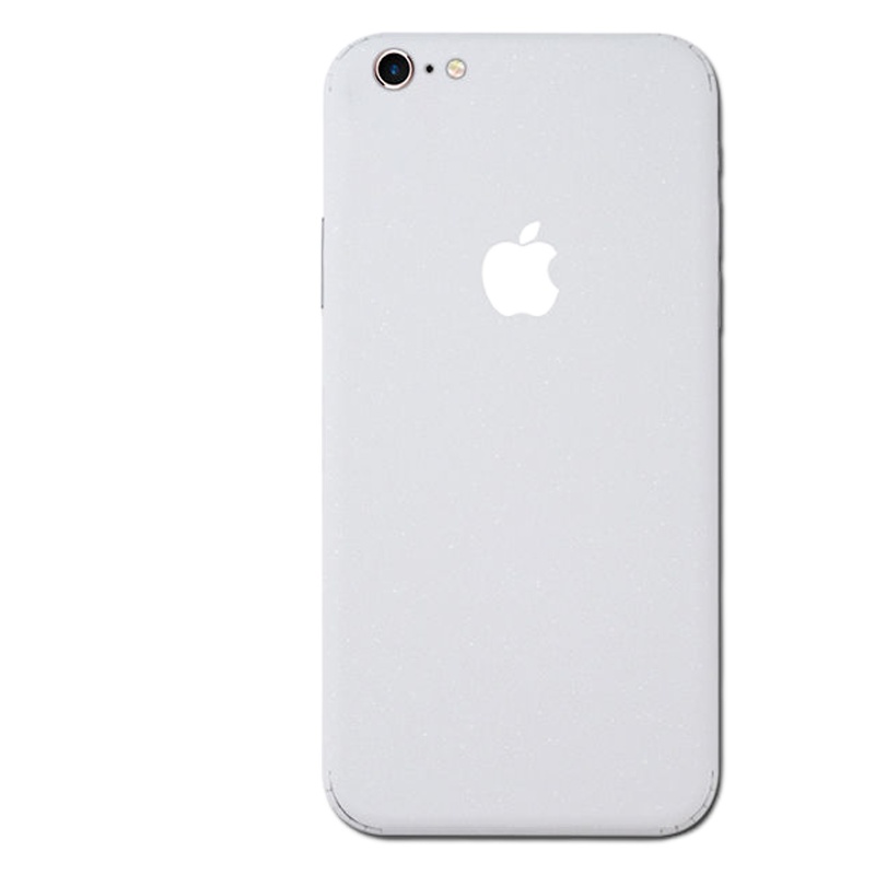 苹果x后膜iphone6plus改色8p全包边xr手机贴纸7彩膜磨砂xsma 闪点白色【一片装+透明壳】 iPhoneX