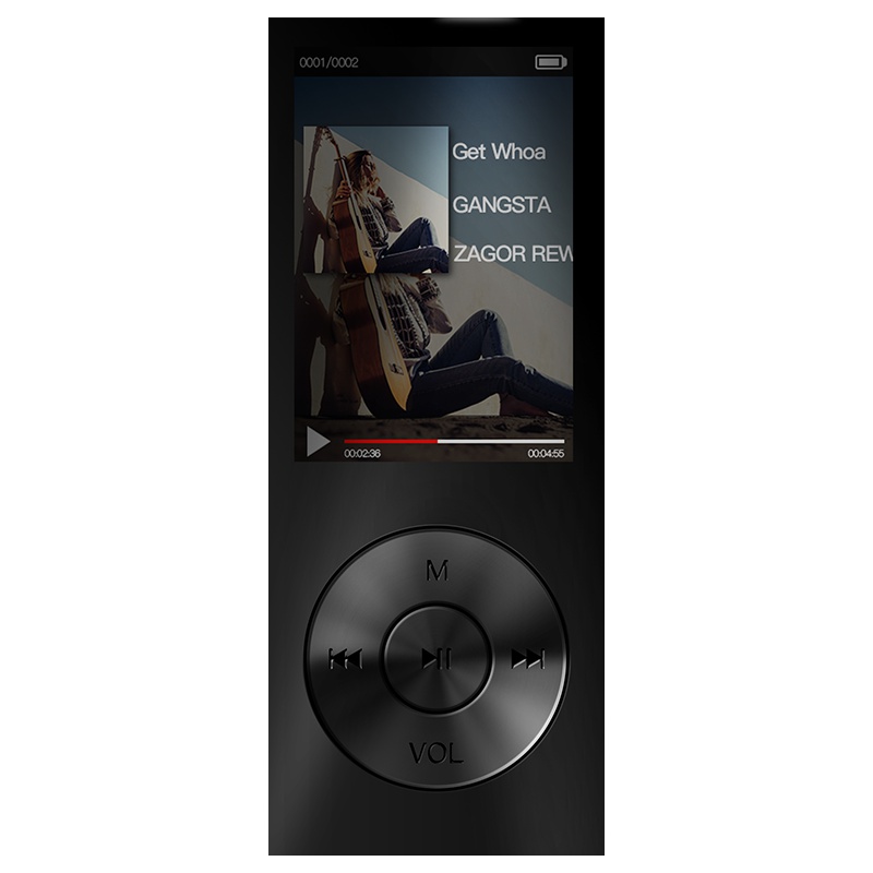 [苏宁自营]山水(SANSUI)MP3播放器外放 迷你 运动型 F8金 支持扩展128G