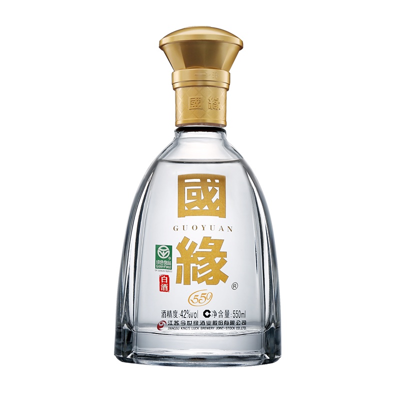 今世缘 白酒 国缘对开 幽雅醇厚型 42度 550ml/瓶 单瓶装