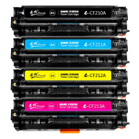 e代 CF210A 硒鼓四色套装黑红黄蓝 适用惠普HP131A pro200 M251n 251nw 276n fnw