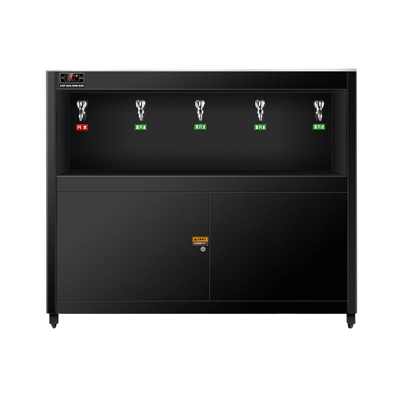 德玛仕(DEMASHI)直饮水机 商用学校烧水机开水器 SRZ-60/SRZ-5L柜式一开四温全黑