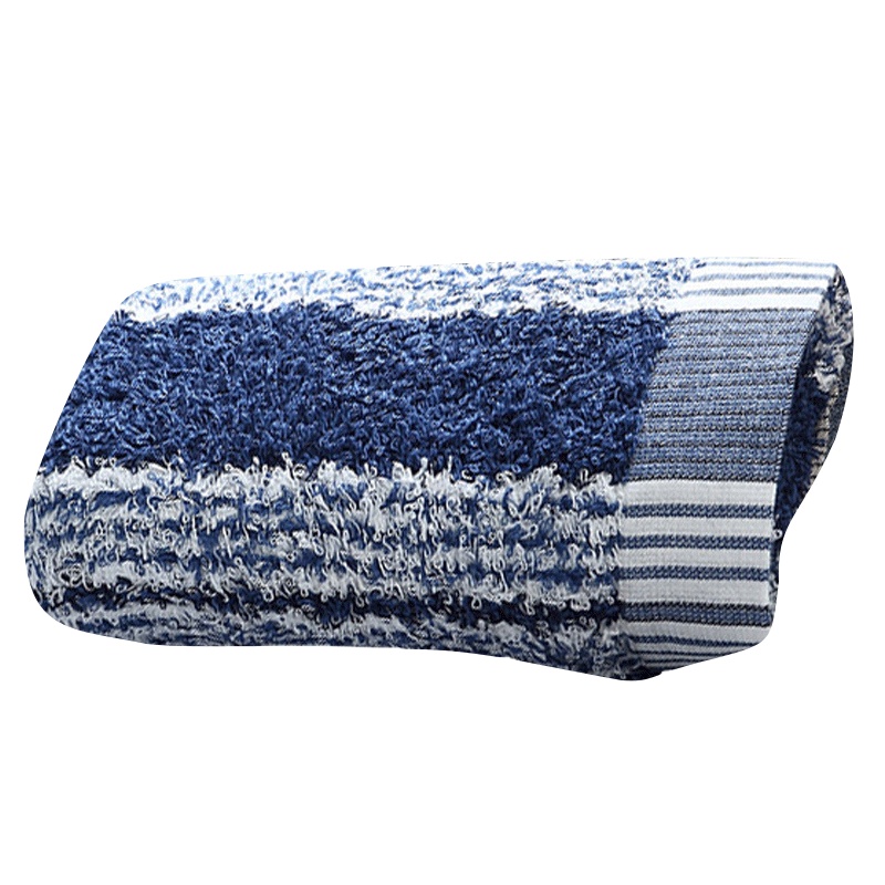 馨牌 毛巾家纺生活大师高细纱纯棉童巾 宝宝口水巾擦汗巾洗脸小毛巾小童巾蓝色25*50cm