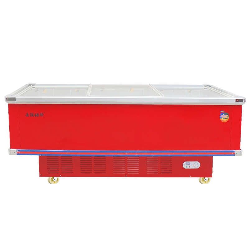 西联姆斯SD/SC-628升卧式岛柜冷藏冷冻海鲜雪糕展示柜商用保鲜冷柜超市冰柜SD/SC-628单机款