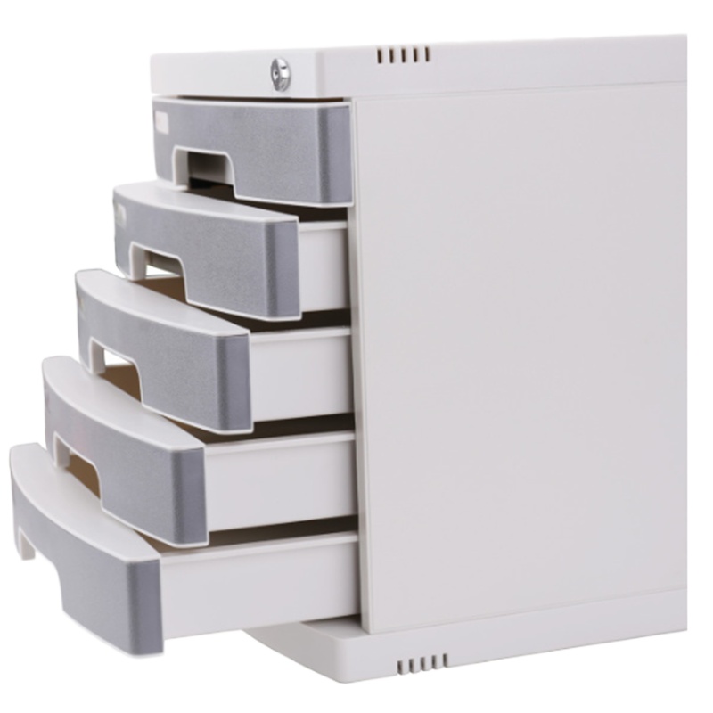 得力(deli)8855五层硬塑文件柜带锁