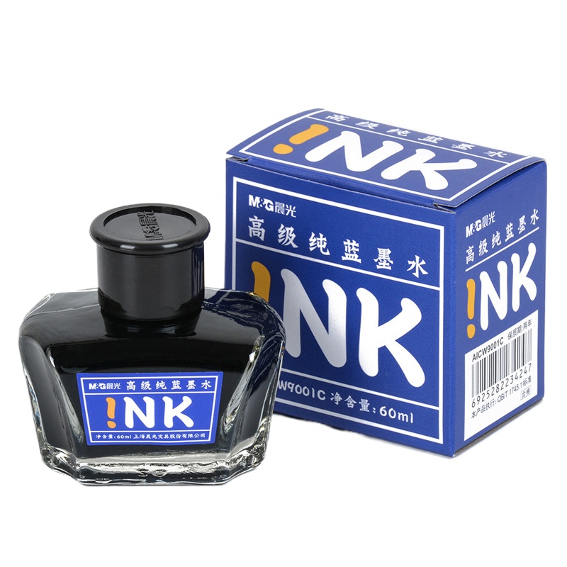 晨光(M&G) 钢笔墨水 60ml 碳素钢笔墨水 钢笔墨汁水 学生钢笔墨水 蓝色