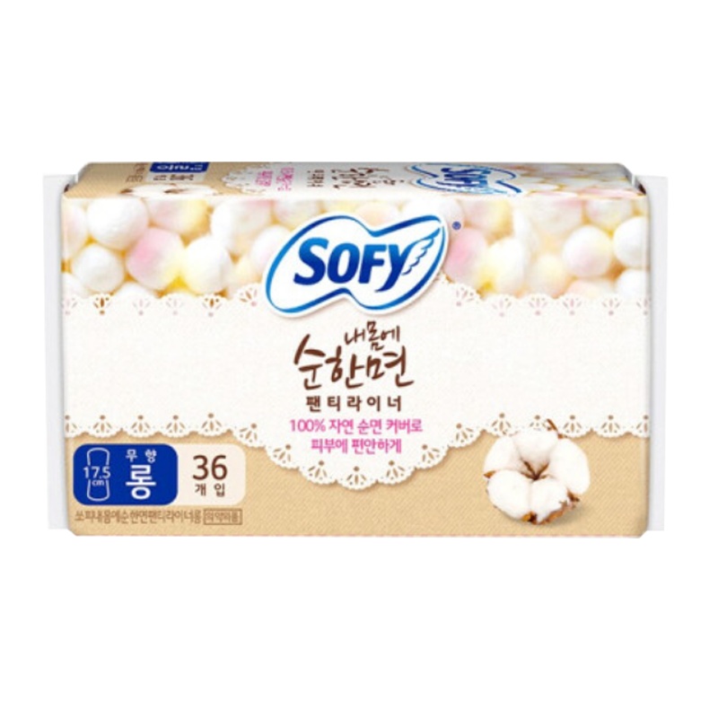 贵艾朗韩国原装进口日用卫生巾组合纯棉超薄敏感肌系列 175mm36片*1包