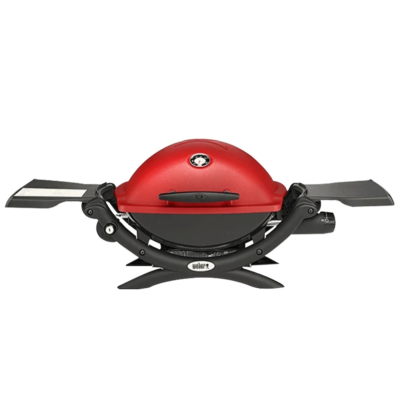 美国Weber威焙家用燃气烧烤炉户外无烟焖烤炉Q1250野外庭院气烤炉 红色