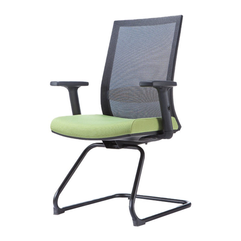 [理政]办公椅 简约会议椅 职员工作椅 弓形会议椅 带扶手电脑椅 员工椅