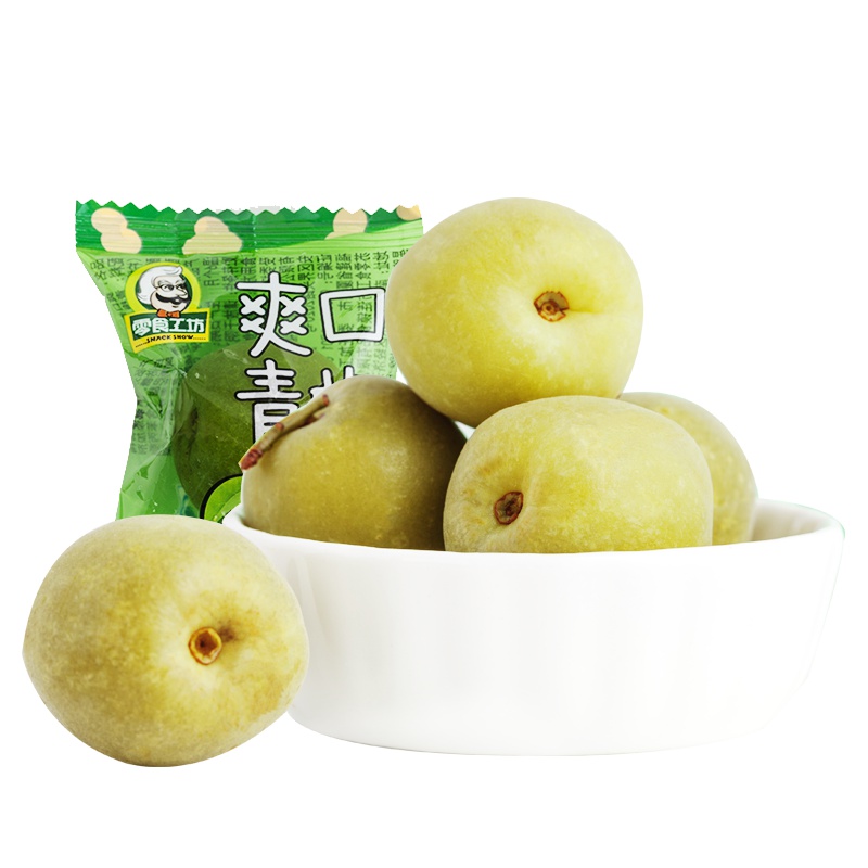 零食工坊(snack show)爽口青梅100g约6-8包散装 蜜饯果干清轻果梅子零食袋装(该商品为散称产品,以重量为准