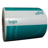 开仰(KAIYANG)DP-70-G-GW预印logo吊牌标签不干胶标签纸70*100mm/150片/卷 绿底
